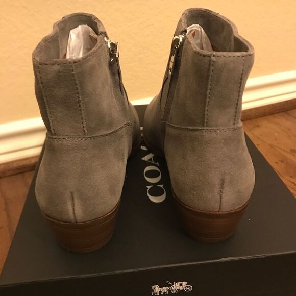 Coach Dannie Bootie Gray Suede Size 9.5 - Picture 7 of 11